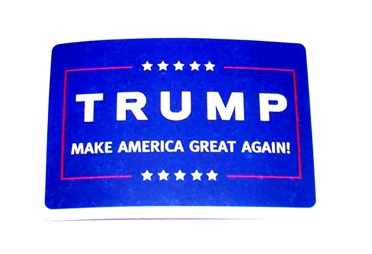 DONALD J. TRUMP Cut Sticker Decal Campaign Politics President Donald Trump
