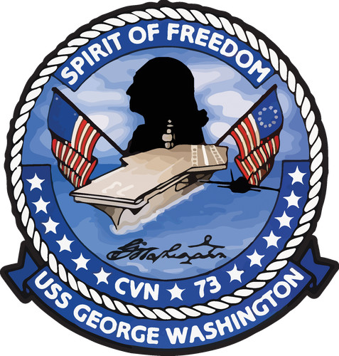 CVN-73 USS George Washington Badge Sticker Decal