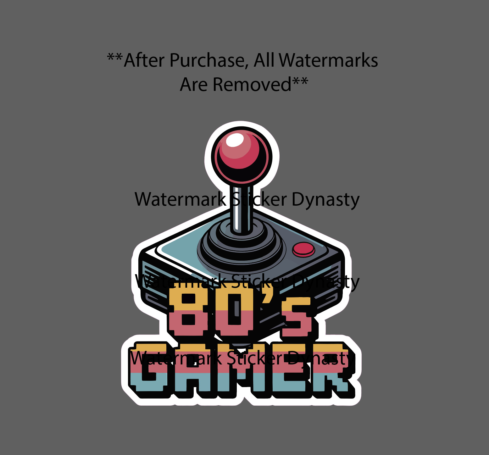 80’s Gamer Sticker Waterproof Decal Videogames Gaming Retro Vintage Gift NEW