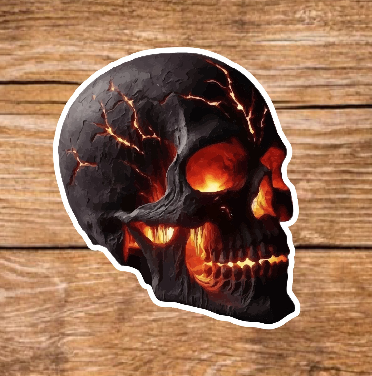 Skull – 2 Pages (20 Sticker Set) 2in, Waterproof, Glossy Finish Vinyl.