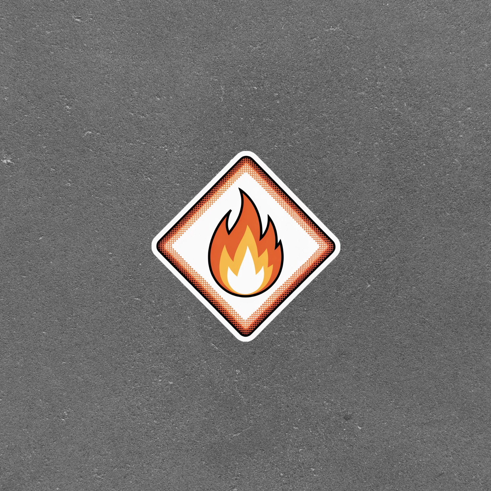 Flammable Warning Sign Vinyl Sticker for Safety & Decor #6349
