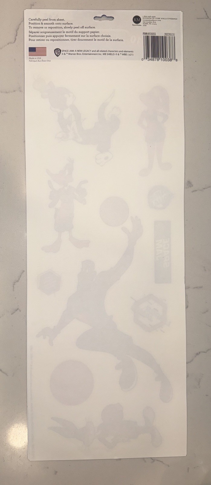 Space Jam Wall Decor Decals – 10 Wall Decals / LeBron James Looney Tunes