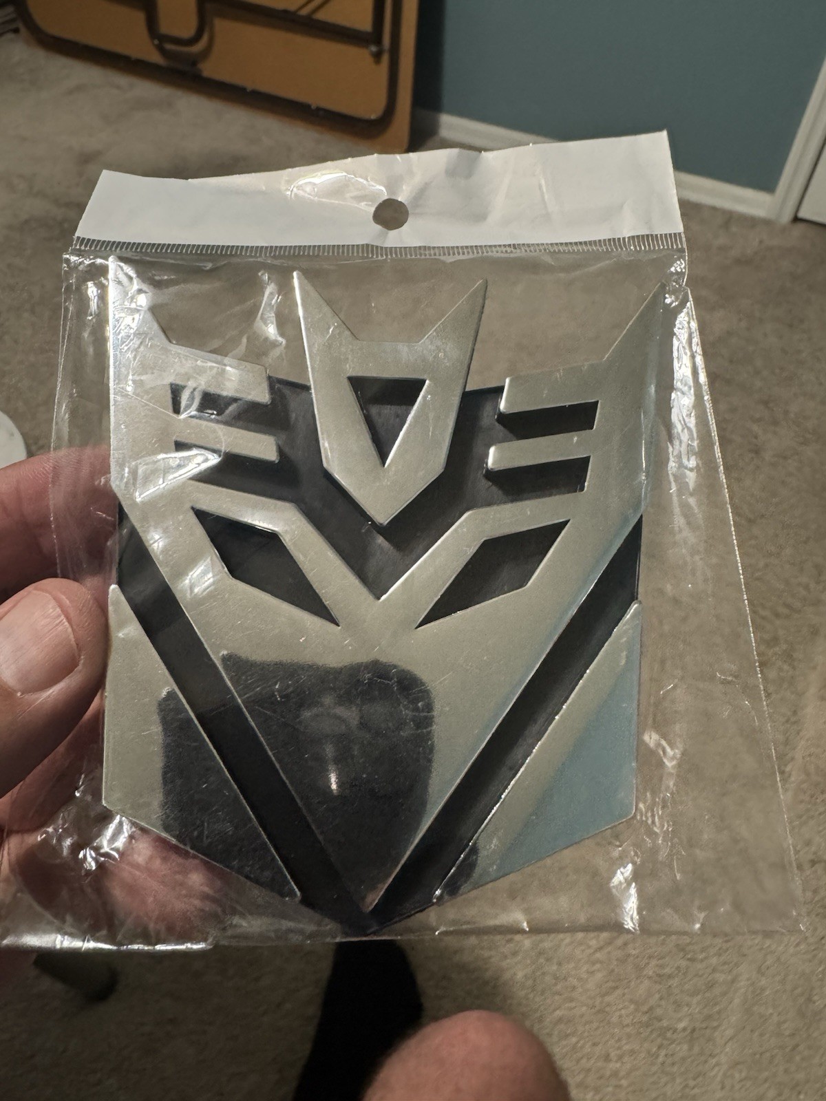 Optimus prime decal Transformers Autobot chrome Decal 5 Inch Tall . Shine 🔥