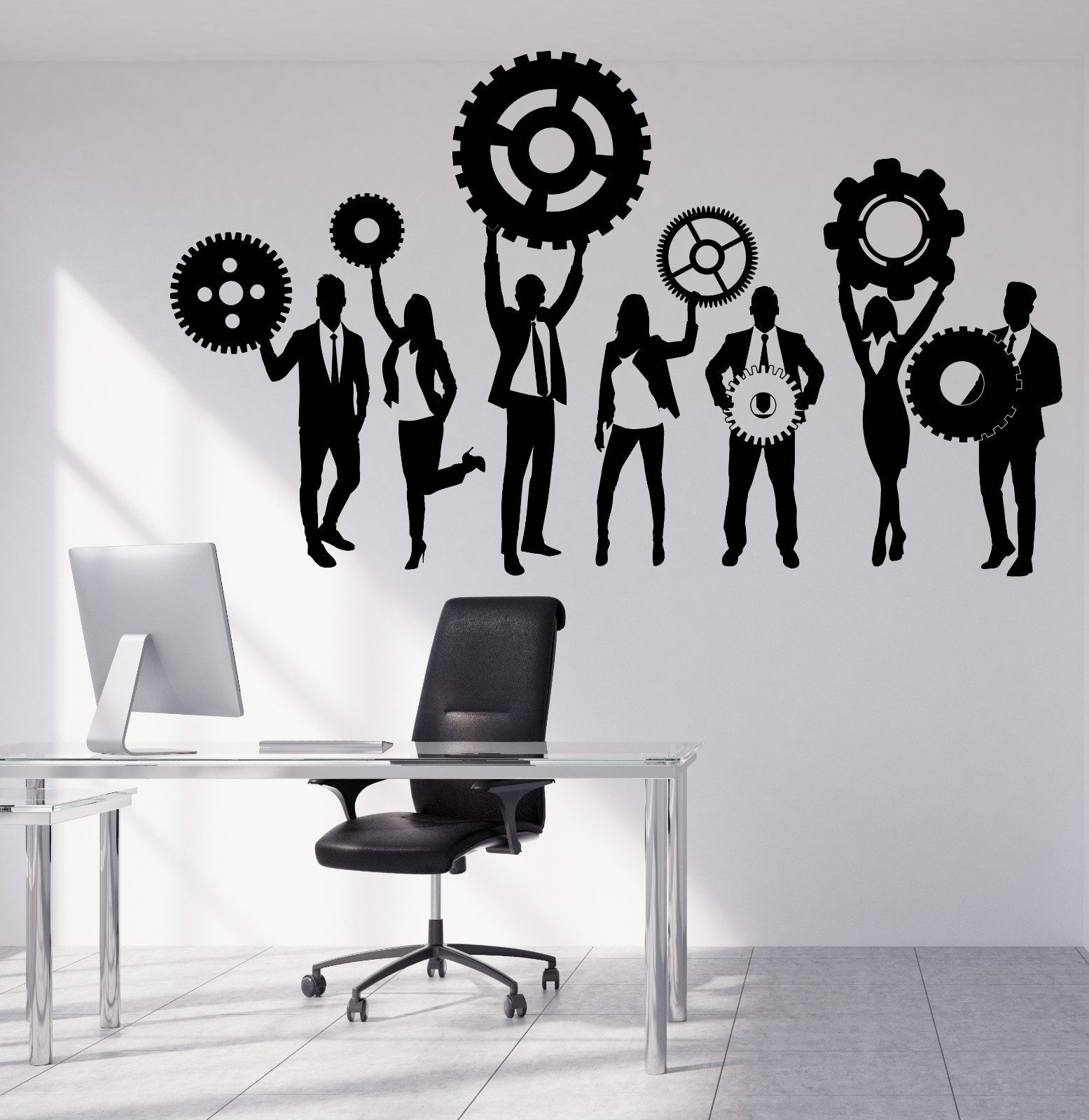 Wall Vinyl Decal Team Business Work Teamwork Office Interior Decor z4704
