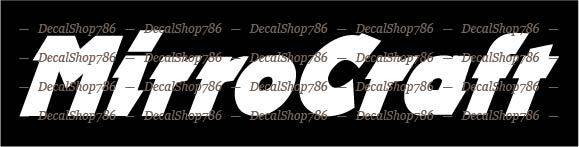 MirroCraft Boats – Sports – Car/SUV/Truck Vinyl Die-Cut Peel N’ Stick Decals