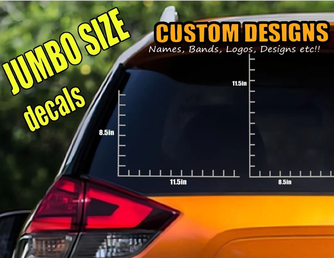Custom Band, Logo, Image Vinyl Decal
