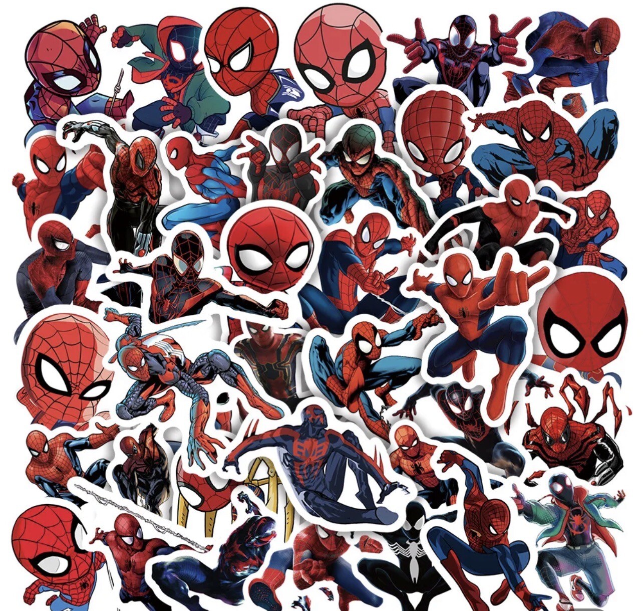 10 Random Spiderman TV Movie Stickers Super Hero Decals Hydro Yeti Free Shipping