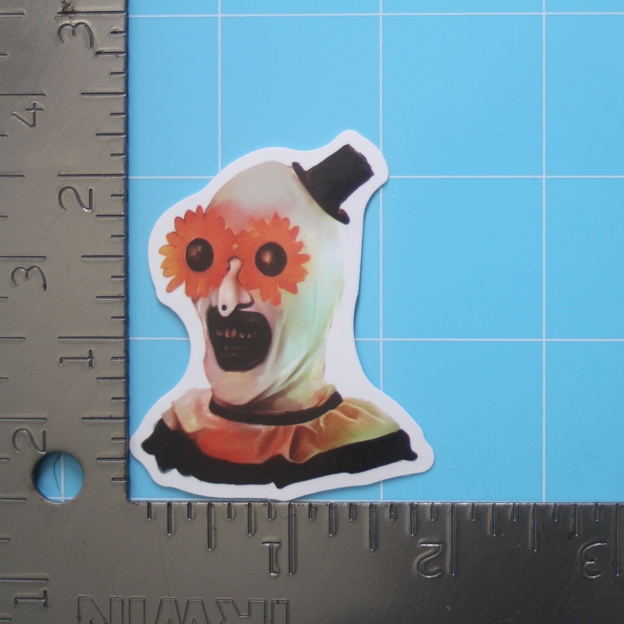 Terrifier Sticker (ART THE CLOWN) Bloody Horror Movie, Gloss PVC Decal