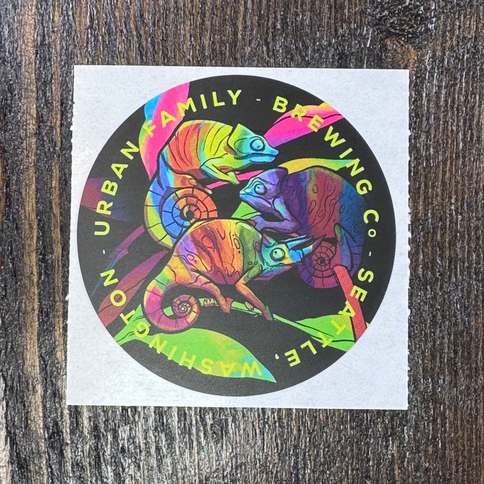 Urban Family Brewing Co – Reptiles – Gecko – Beer Sticker – Label