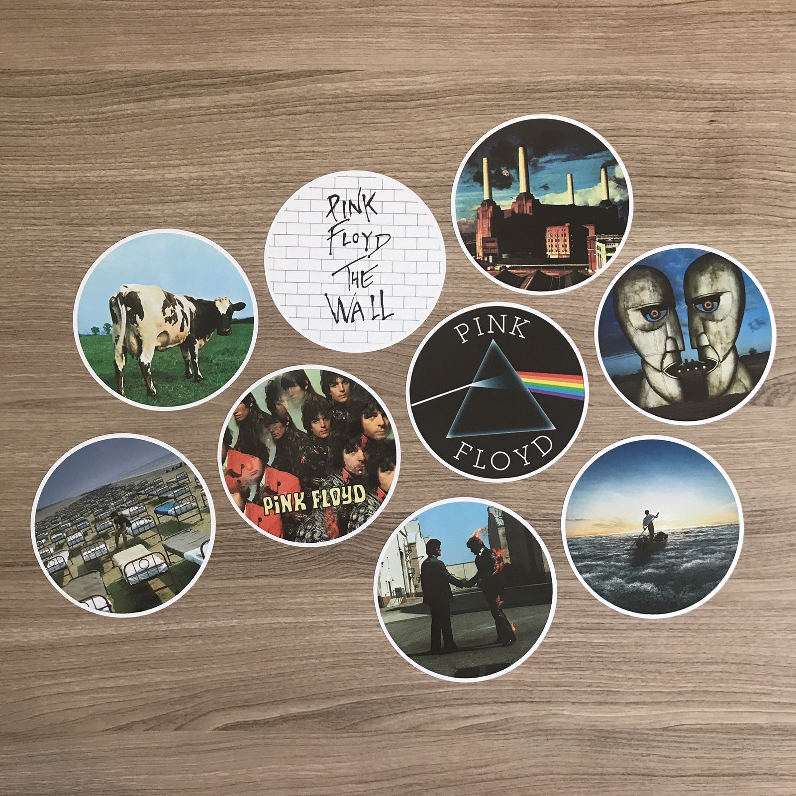 Pink Floyd Album Covers Vinyl Sticker Set – Free Shipping