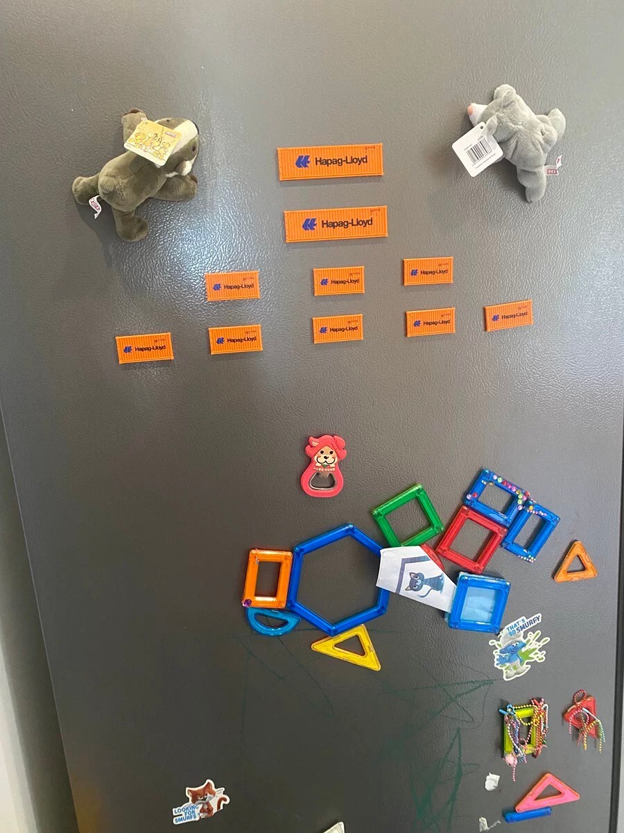 1OPCS Refrigerator magnetic sticker white board magnets shipping container decor