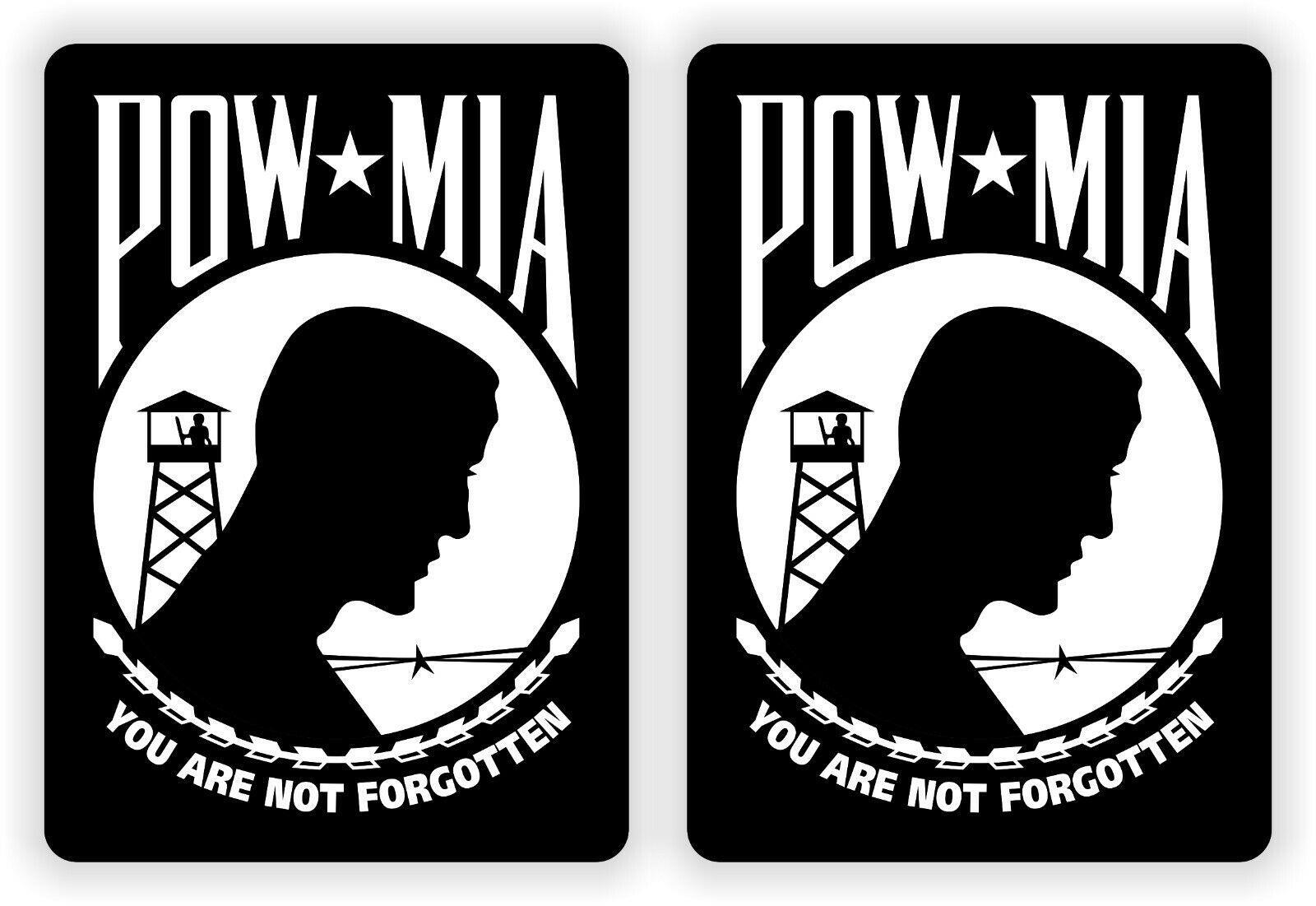 POW MIA Hard Hat Stickers