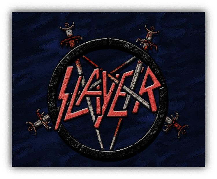 Slayer Logo Music Car Bumper Sticker Decal – 3” or 5”