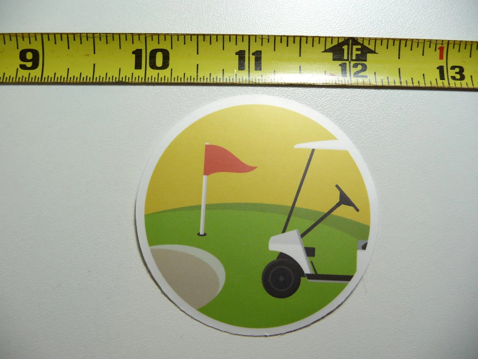 GOLF GOLFING FLAG CART GREEN SMALL STICKER DECAL GAME ATHLETIC SPORTS GAME