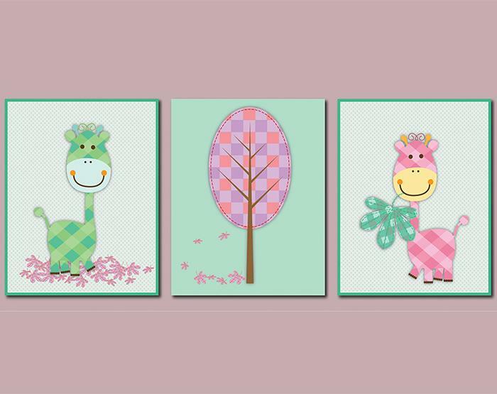 KIDS ROOM DECOR SET OF 3 DECALS
