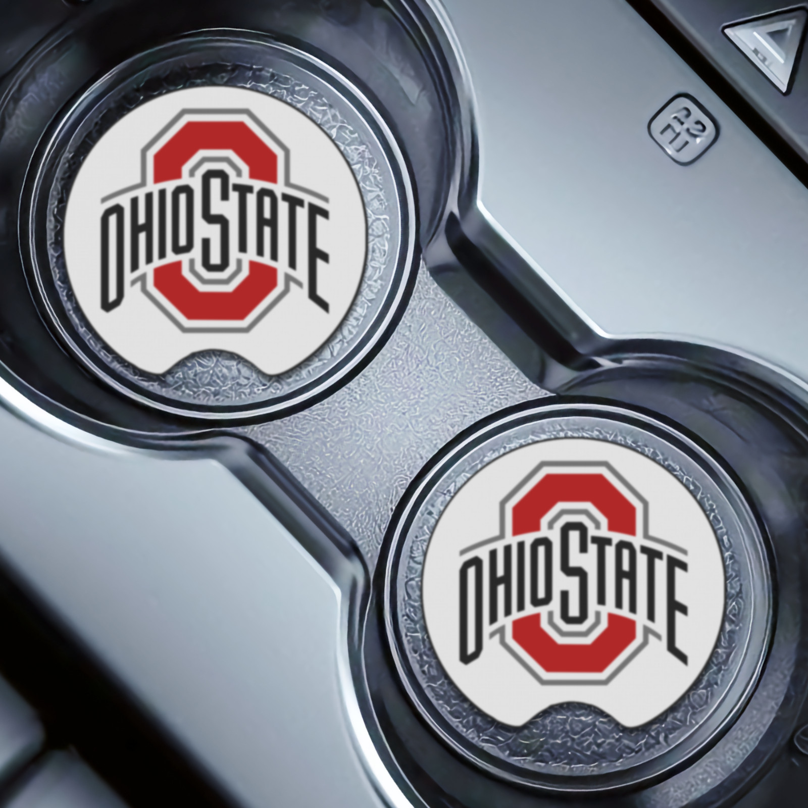 4 Pcs Ohio State Buckeyes Car Cup Holder Coaster Soft & Washable Rubber
