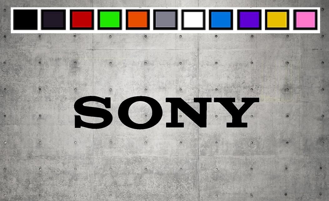 SONY LOGO Vinyl Decal Sticker Emblem Car Truck Window 4″ 6″ 8″