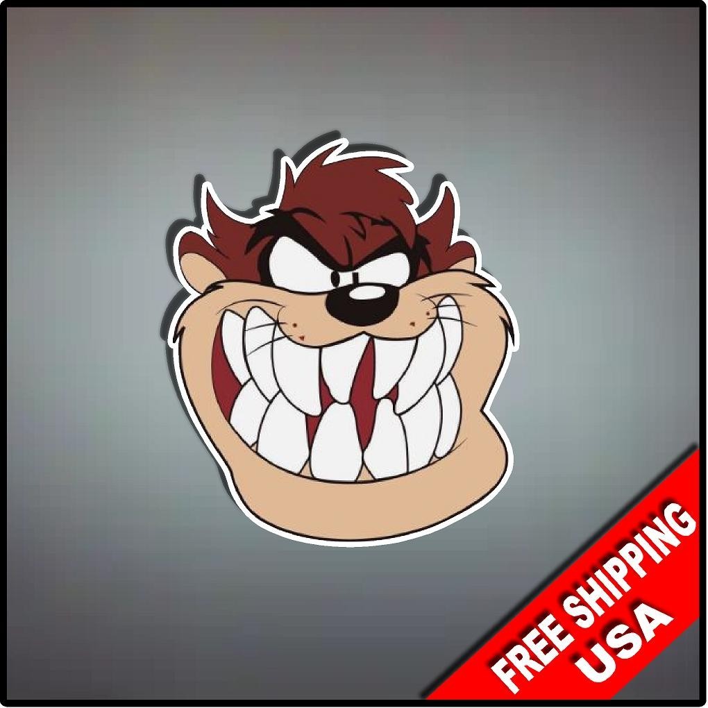 Tasmanian Devil Taz Decal Sticker 4″ x 3.5″ Cartoon Nostalgic Looney Toons Taz