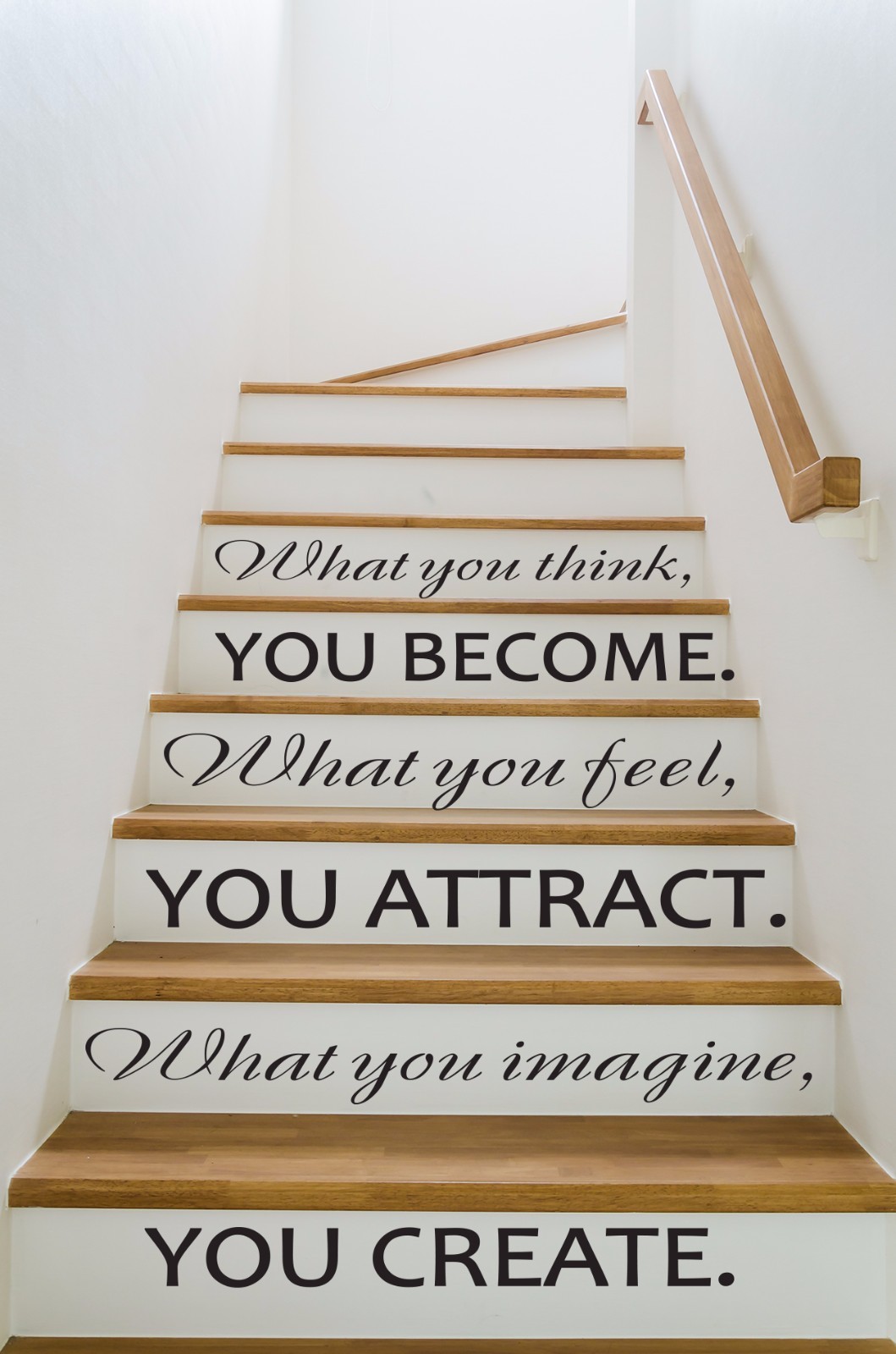 Stair Vinyl Decals Quotes Stairway Decal Buddha Quote Vinyl Stickers Decor FD219