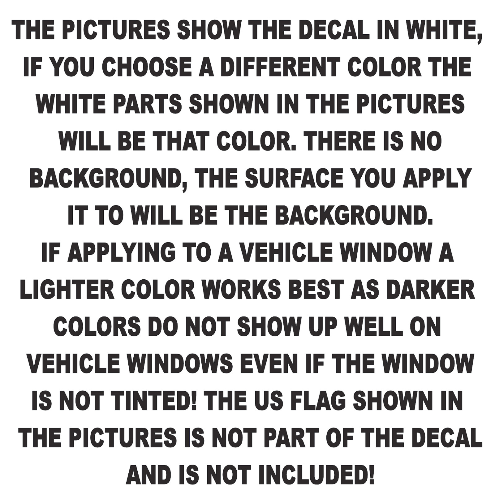 Custom Folded Flag In Memoriam Memorial Decal USA Made US Seller