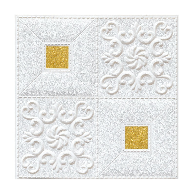 DIY Foam Wallpaper Embossed Wall Sticker Panels Self-adhesive Ceiling Home Decor
