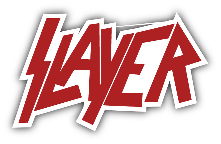 Slayer Slogan Logo Car Bumper Sticker Decal – 3”, 5”, 6” or 8”