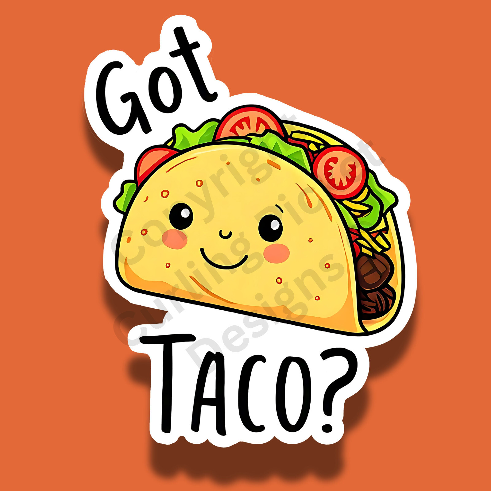 Got Taco? Funny Laptop Tumbler 3″ Vinyl Sticker
