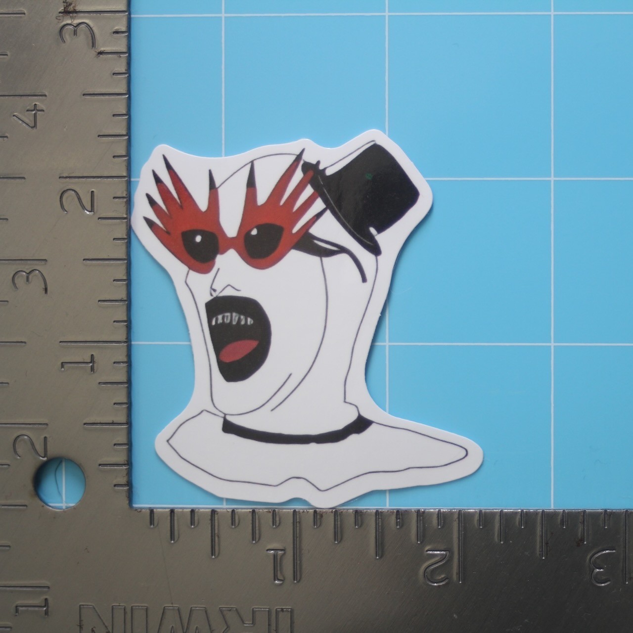 Terrifier Sticker (ART THE CLOWN) Bloody Horror Movie, Gloss PVC Decal