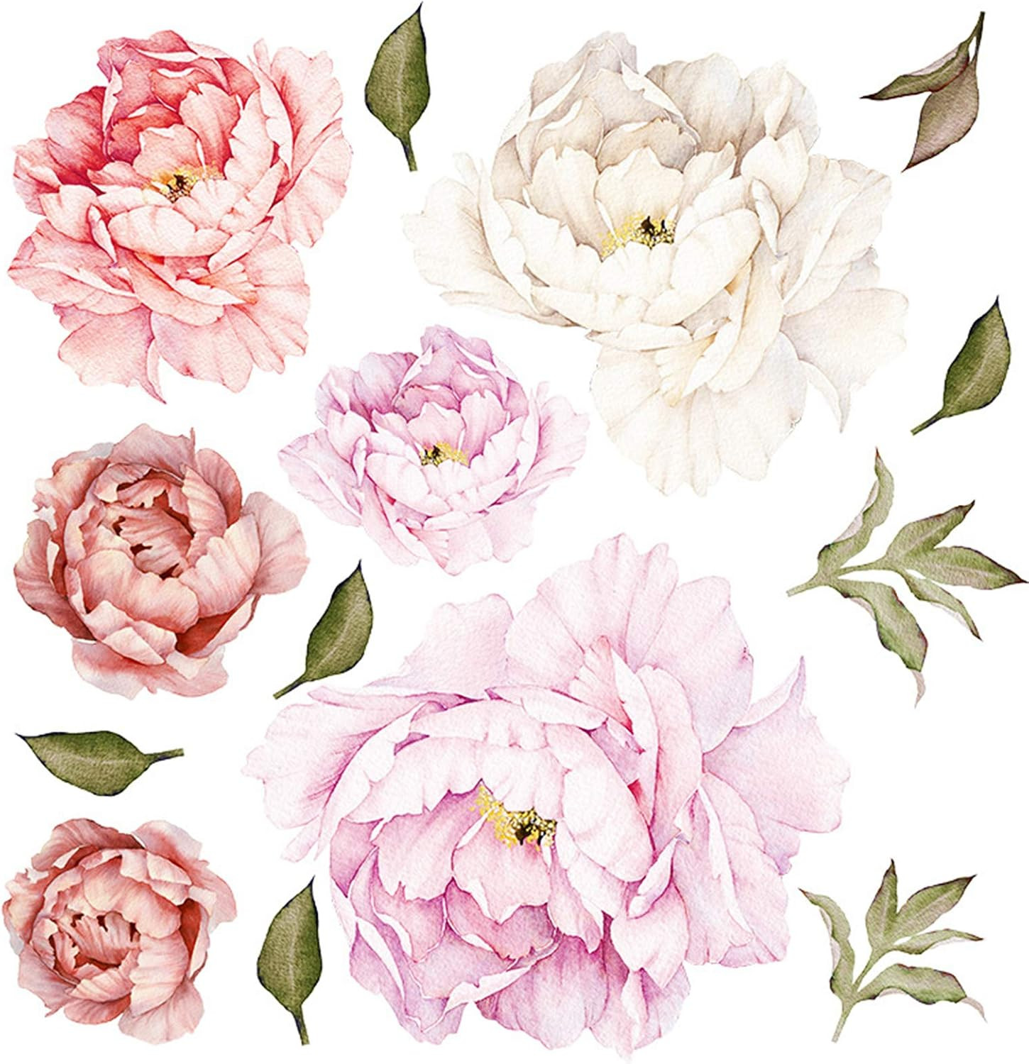 Nother Peonies Wall Decals Peony Floral Wall Decal Rose Bouquet Flowers Peel and