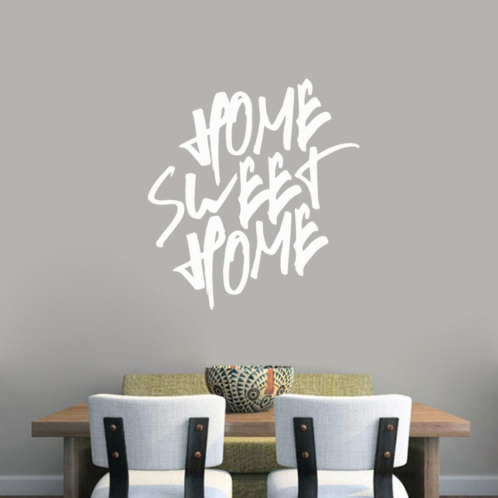 Home Sweet Home Wall Decal – Entryway, Welcome, Living Room, Dining Room, Decor