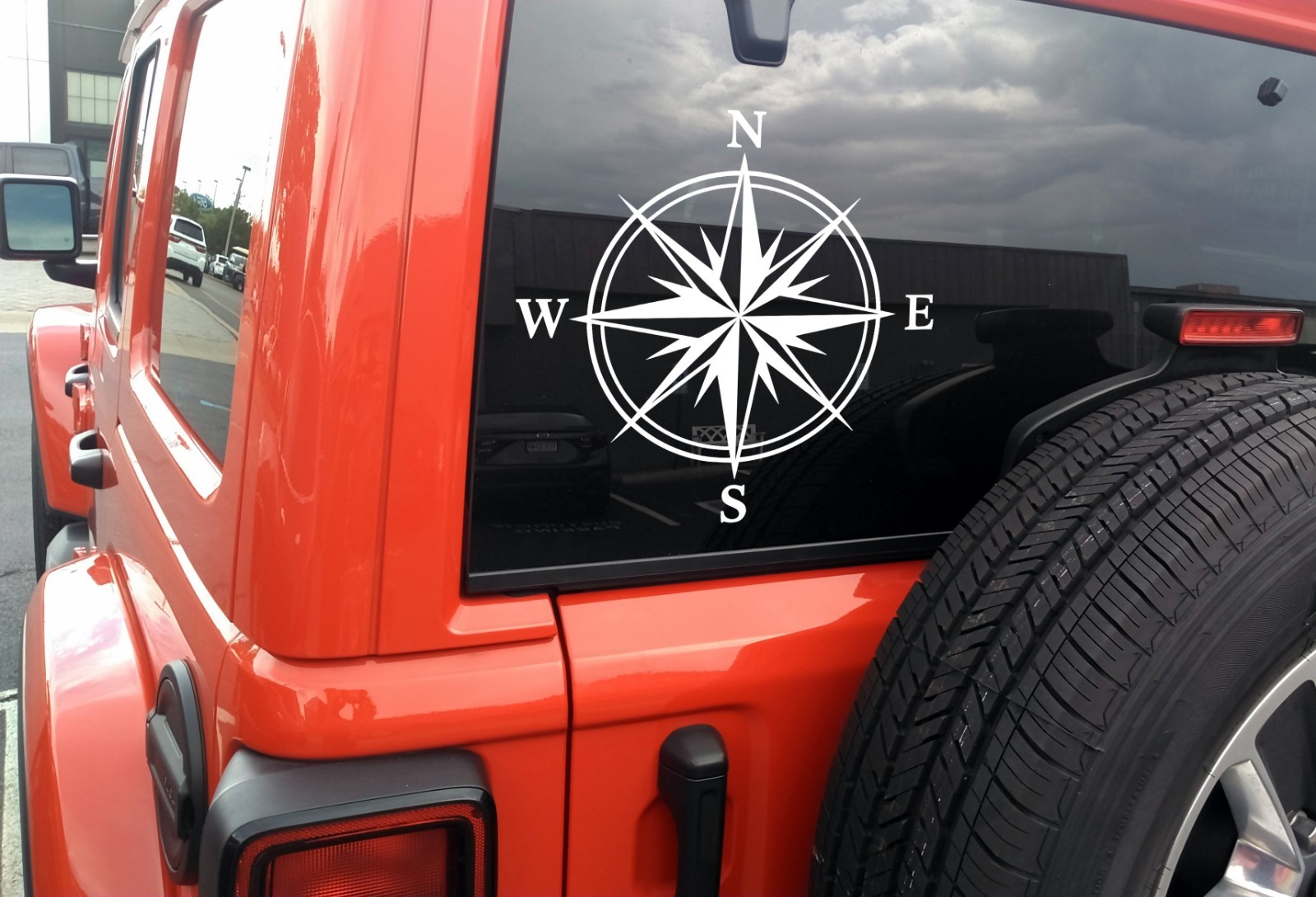 Compass Rose Vinyl Decal V5 Adventure Navigation Travel Wander Sticker