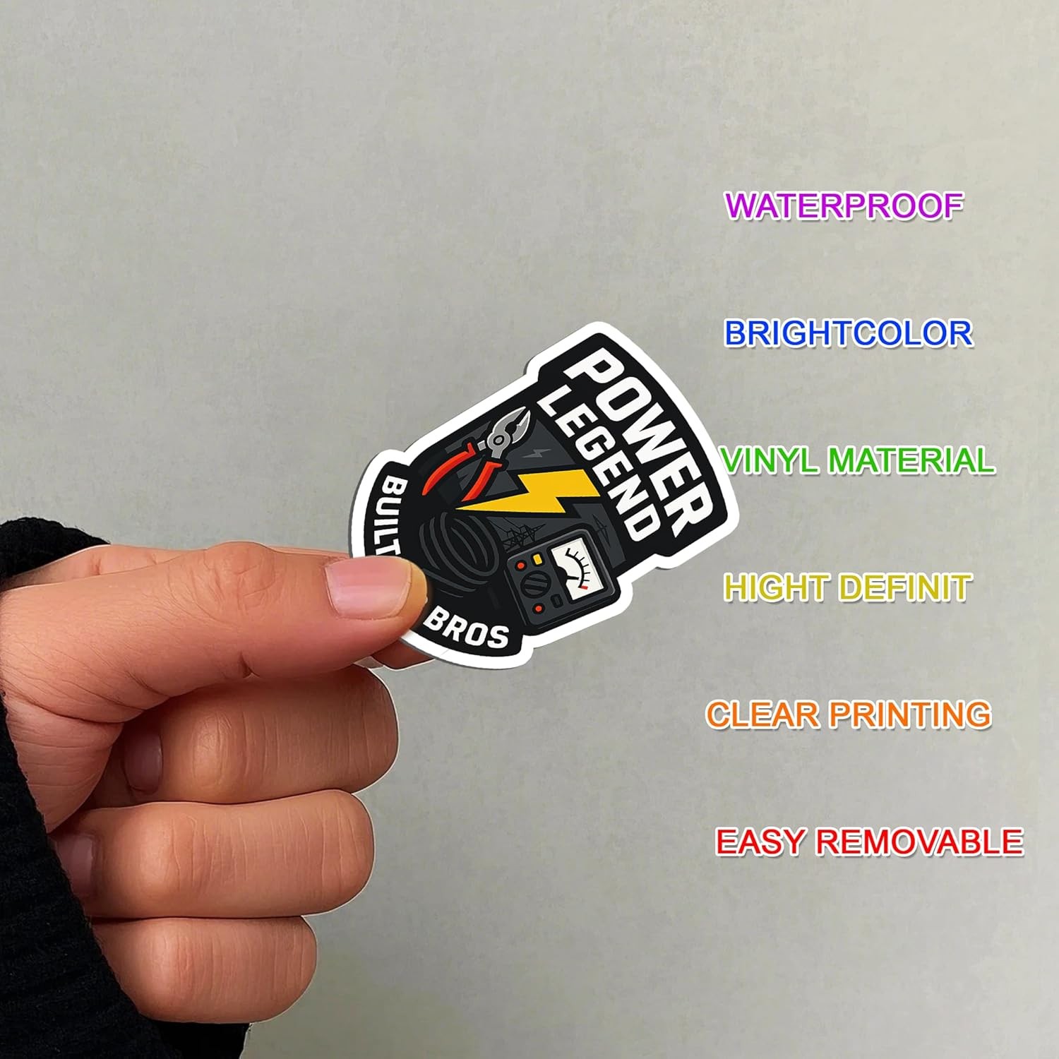 100 Waterproof Funny Hard Hat Stickers – Vinyl Decals for Helmets