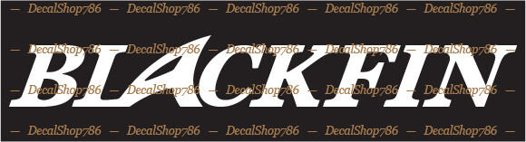 Blackfin Boats – Outdoor Sports – Vinyl Die-Cut Peel N’ Stick Decals/Stickers