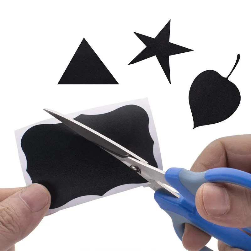 120Pcs/Roll 3 Styles Removable Blackboard Stickers with Erasable Pen Waterproof