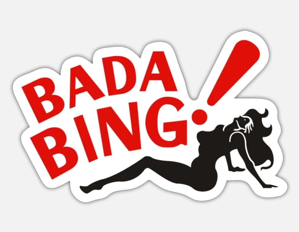 The Sopranos ~ 2″ Vinyl Stickers ~ Italian Hand Gesture ~ Bada Bing Gabagool ~