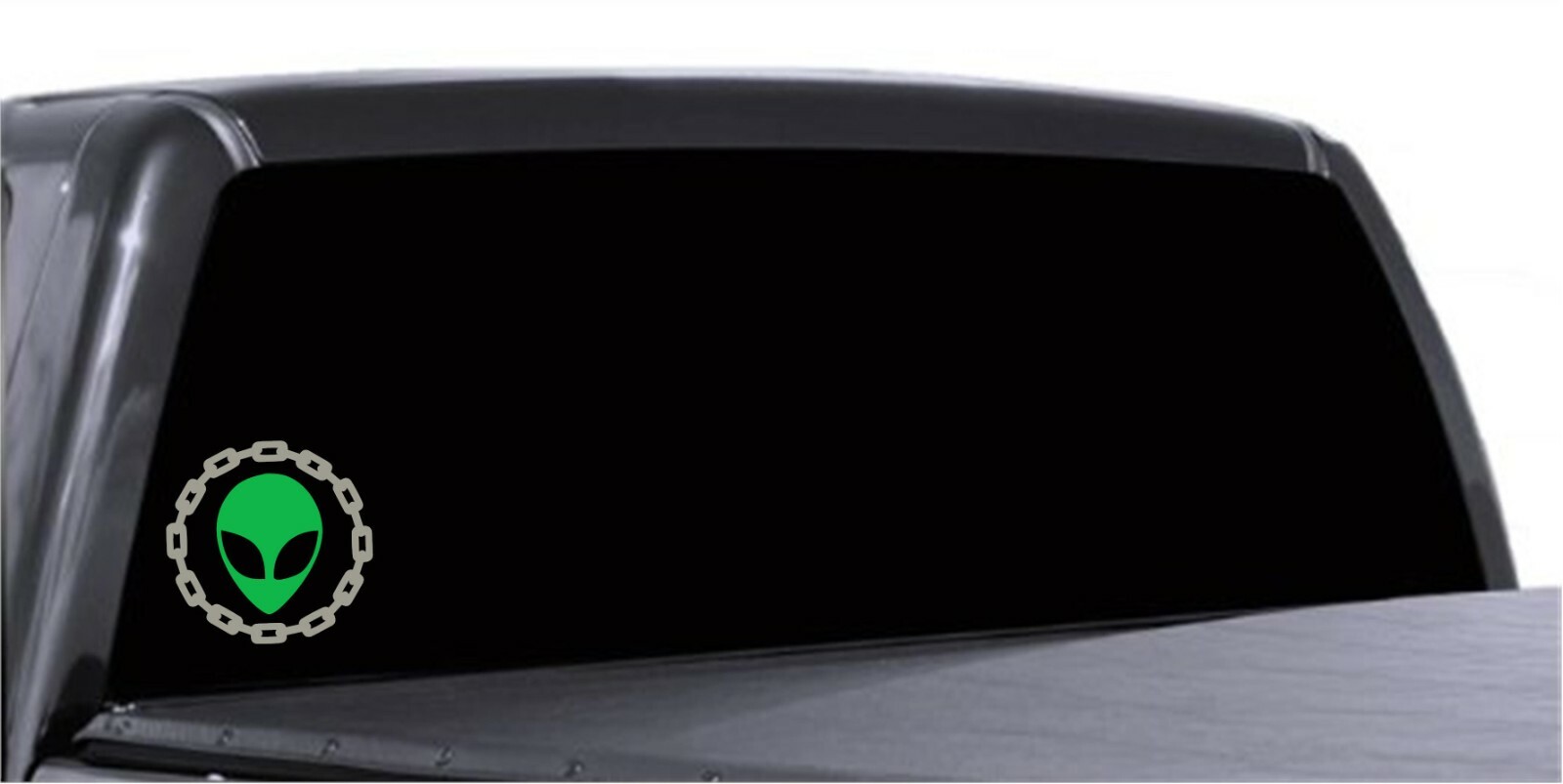Disc Golf Chains Alien Circle Vinyl Decal Sticker Car Window Mug Laptop Stencil