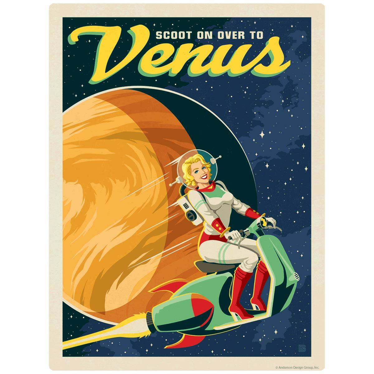 Venus Space Travel Decal Peel and Stick Space Travel Graphic