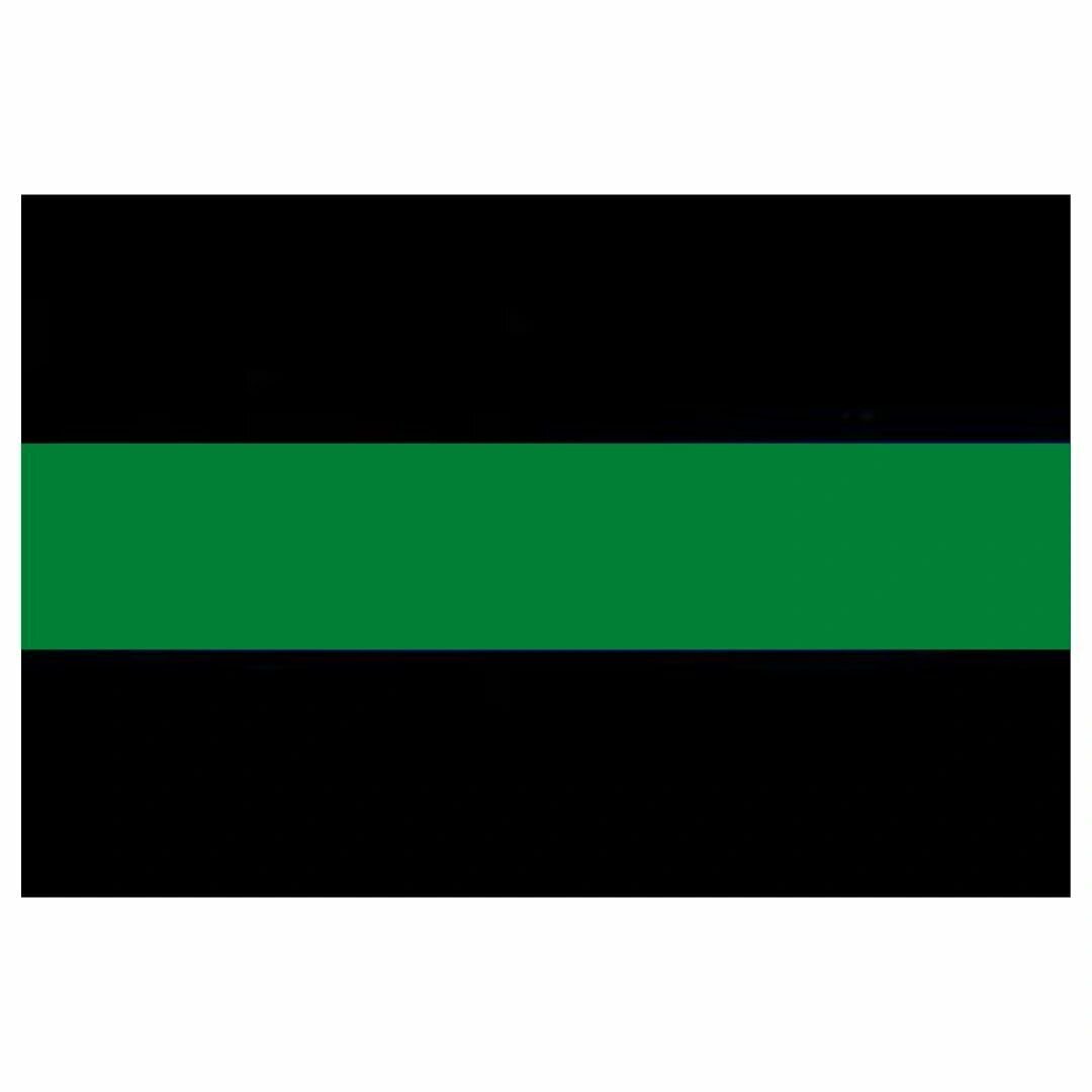 Reflective Thin Green Line Decal