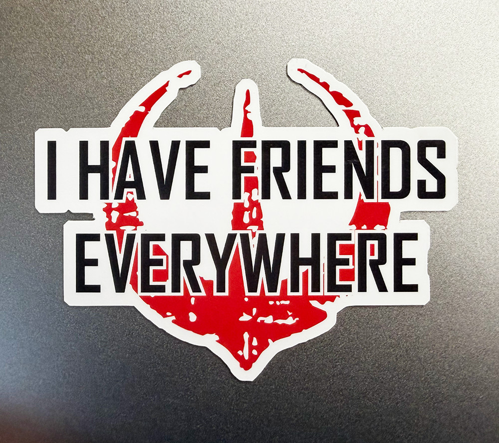 “I Have Friends Everywhere” Magnet Rebellion Star Wars 4.5″ Magnetic Vinyl