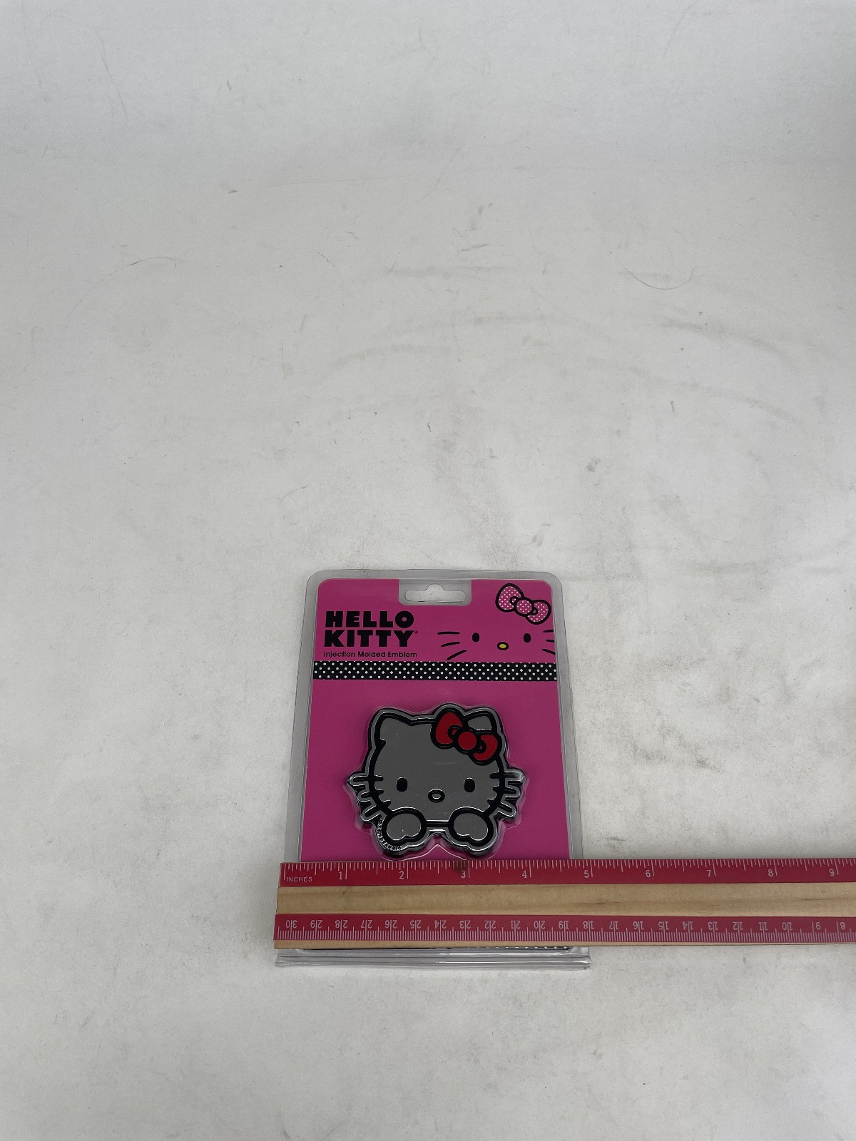 Official Licensed Plastic Emble Decal Chrome Sanrio Hello Kitty 2 Pak