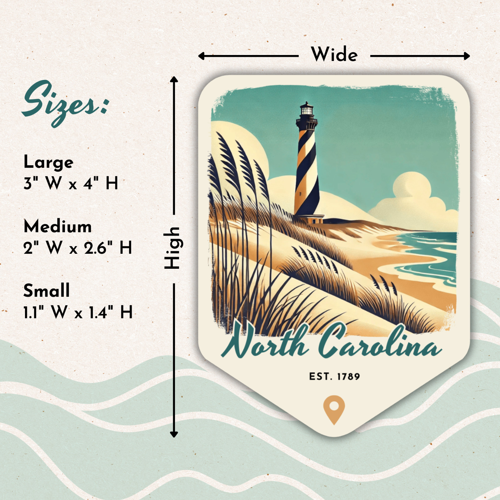 Great Smoky Mountains National Park Sticker Retro Style Waterproof Vinyl Decal