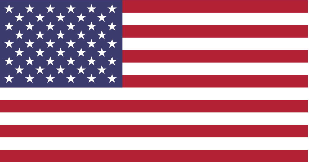 x2 Two Pack 7″ Proportionally Correct US United States Flag Bumper Sticker Decal