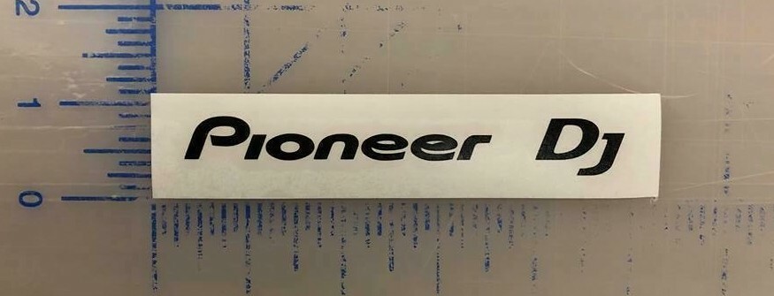 Pioneer DJ Decal 3.5″ 45″ 5.6″ 6.5″ EDM Trance Club XDJ Turn Table Mixer Bumper