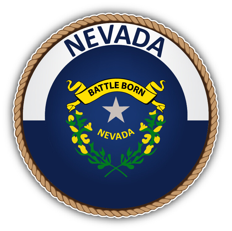 Nevada USA State Seal Car Bumper Sticker Decal