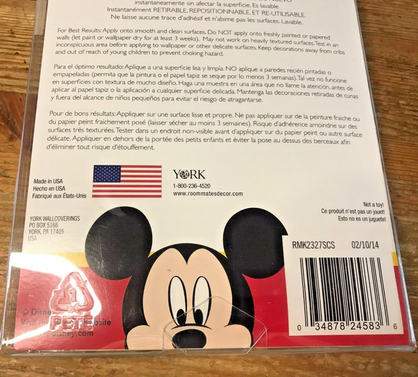 Disney Wall Graphics Mickey Minnie Mouse Goofy Kids Room Decals New Sticker Set