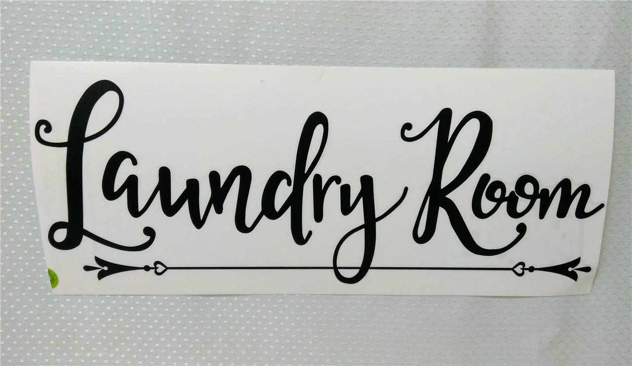 Charming Laundry Room Decor*Wall /Washer Decal*Removable Stickers*Clear Backing