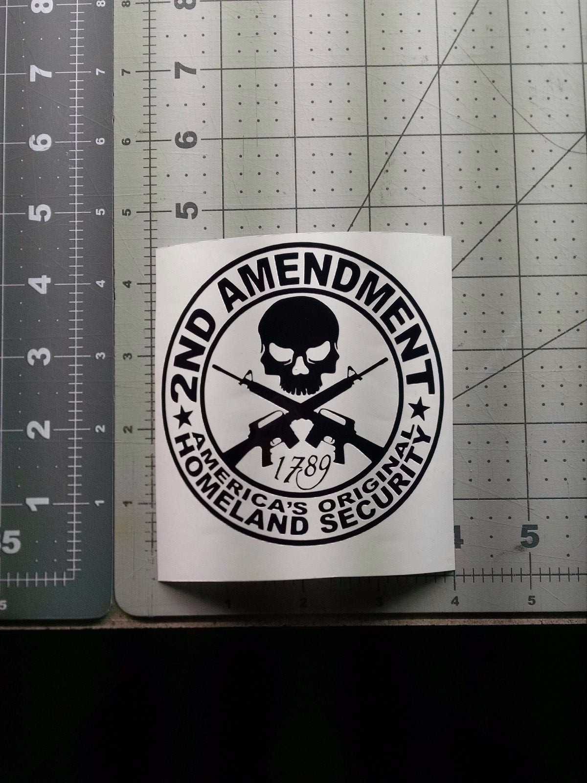 vinyl decal bullet flag ammo sticker CCW 2nd amendment 3% american flag