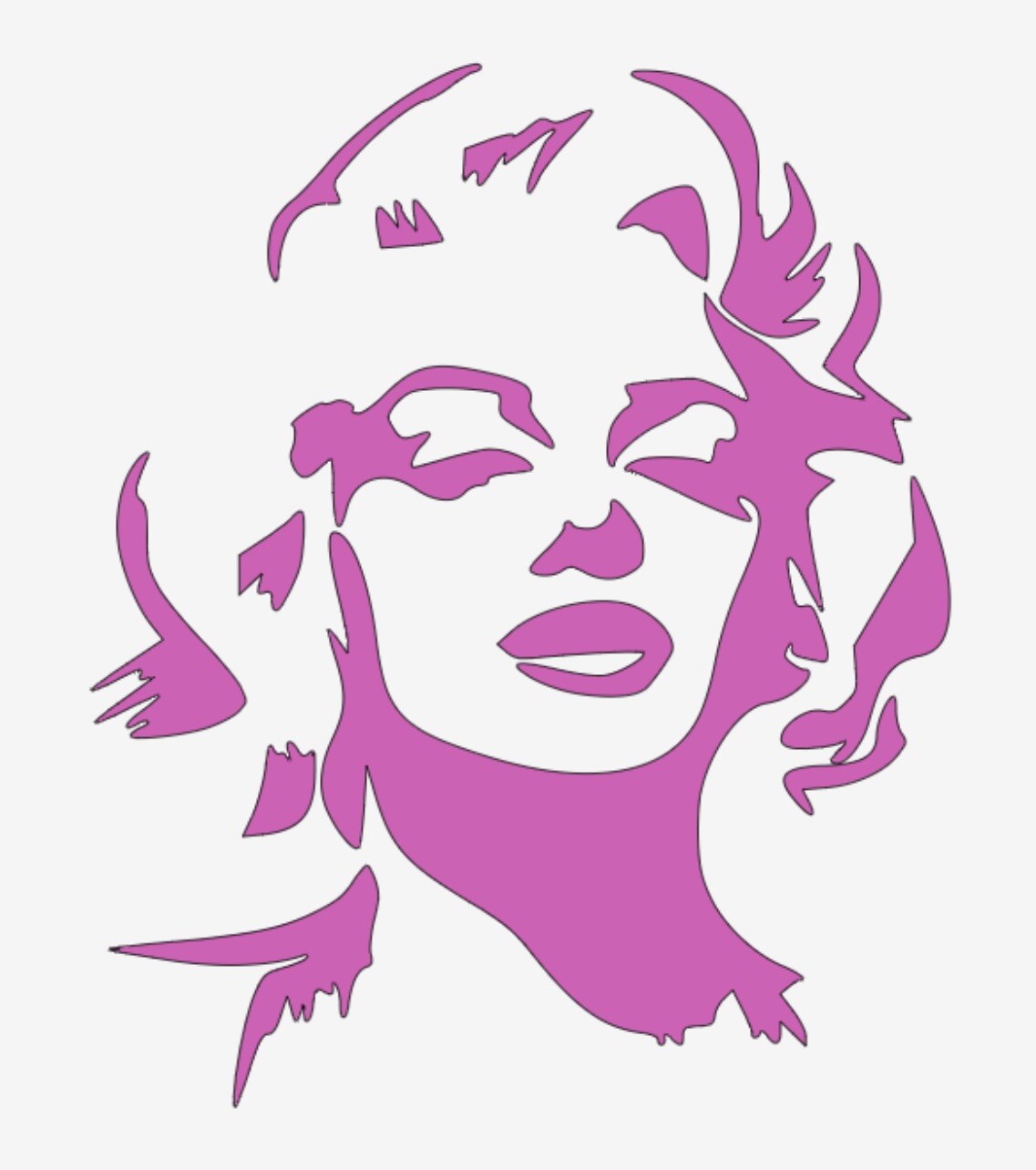 Marilyn Monroe Celebrity Decal Sticker Art Decor, 11×9” Removable Wall Vinyl