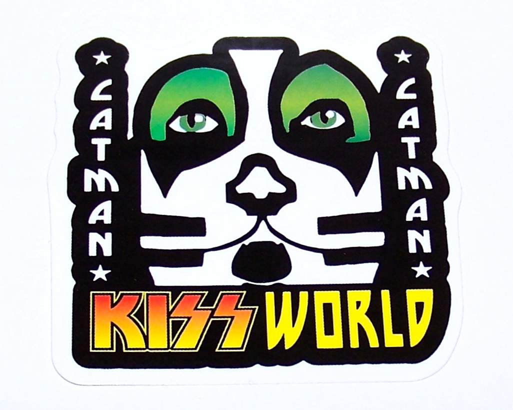 KISS – Logo Die Cut Sticker Decal Music Band Rock Criss Catman Kiss World