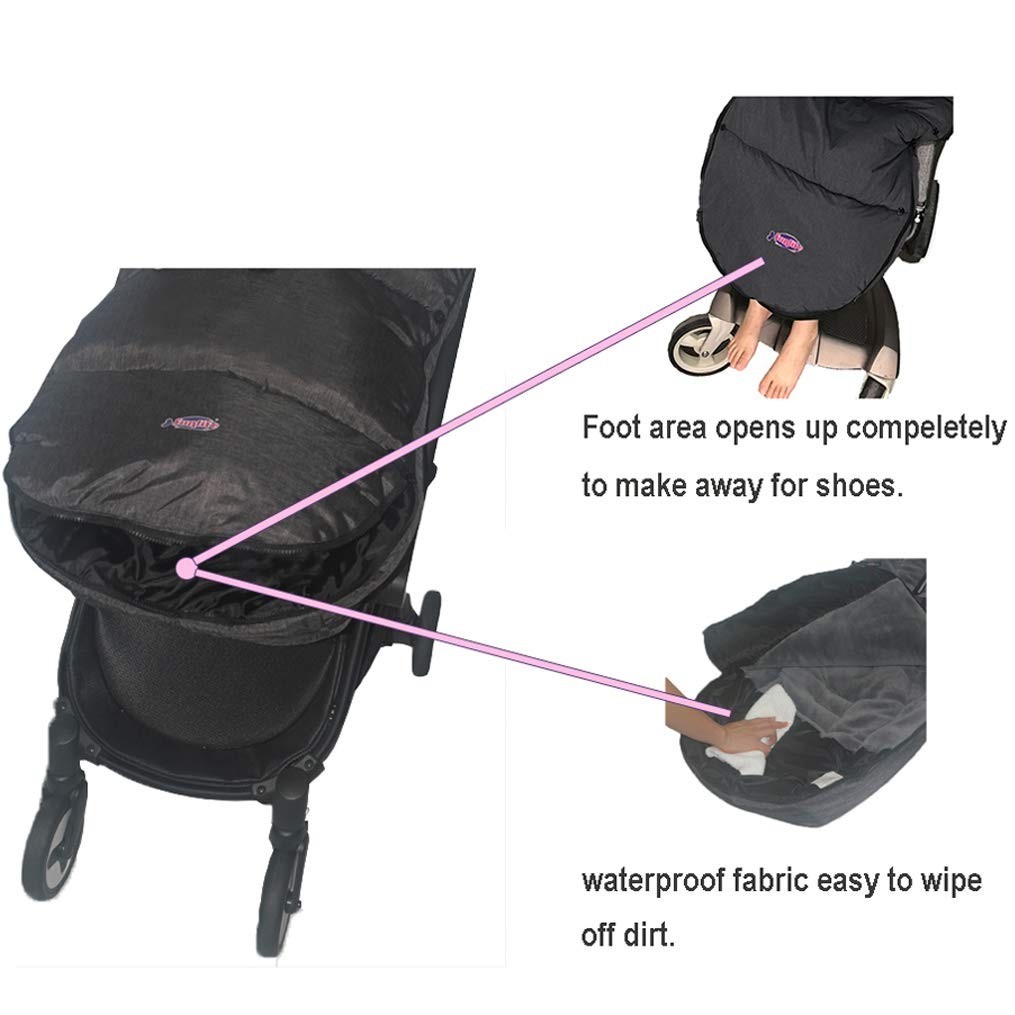 Toddler Stroller Footmuff Cosy Toe Buggy Pushchair Sleeping Bag, Easy Open & Rem